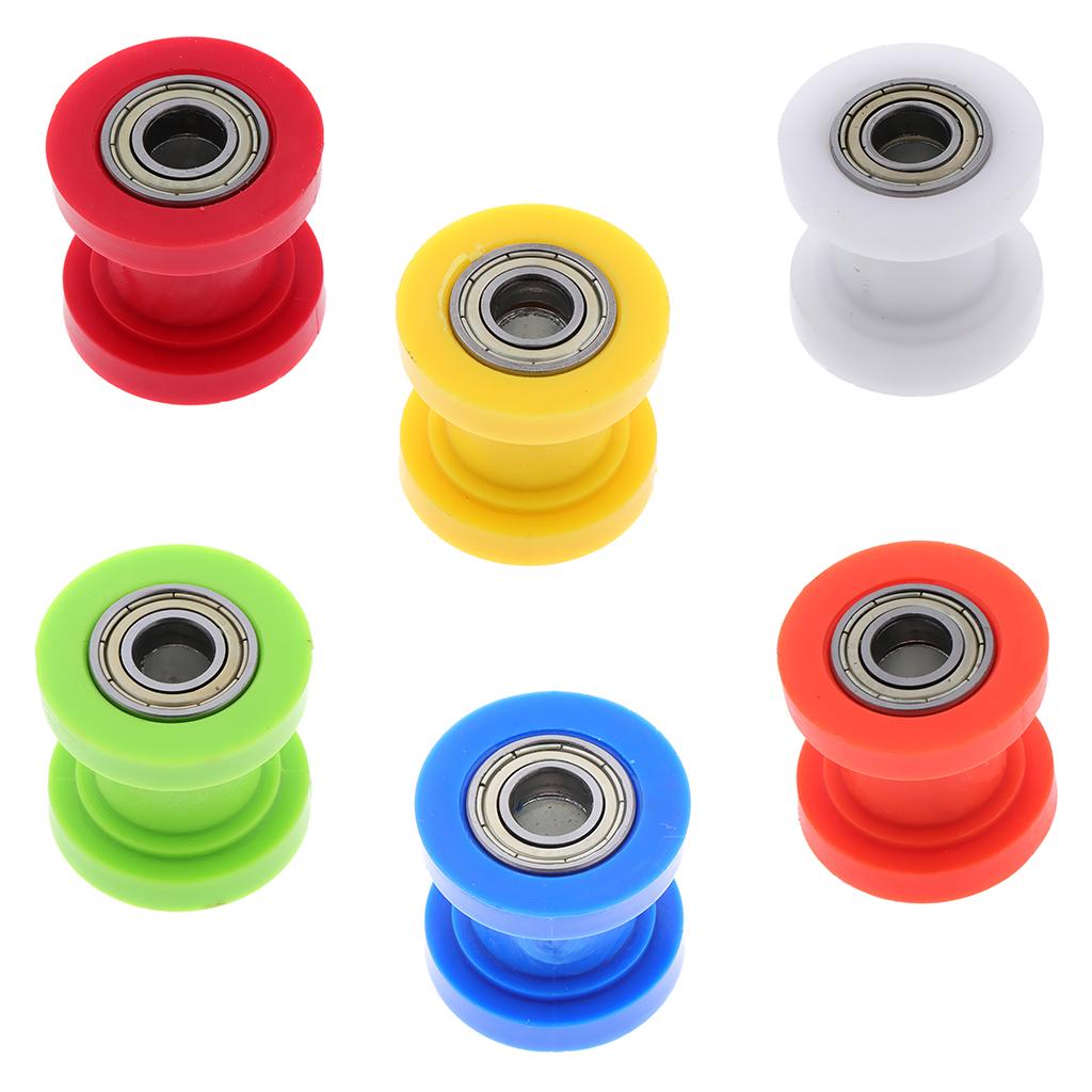 Motorcycle 10mm Chain Roller Pulley Tensioner Wheel Guide for Cars Red