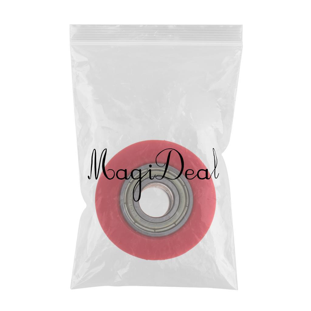 2xMotorcycle 10mm Chain Roller Pulley Tensioner Wheel Guide for Cars Red