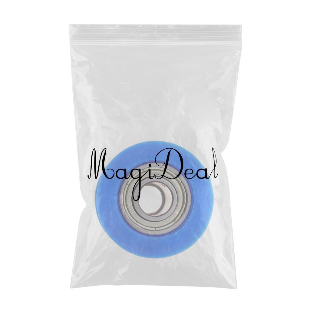 Motorcycle 10mm Chain Roller Pulley Tensioner Wheel Guide for Cars Blue