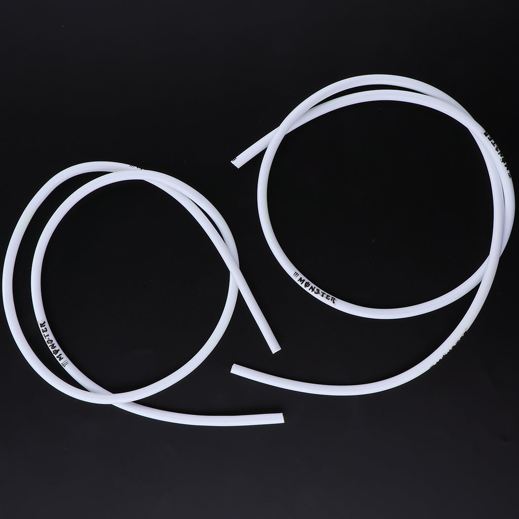 100cm Universal Motorcycle Brake Line Clutch Oil Hose Pipe Fitting White