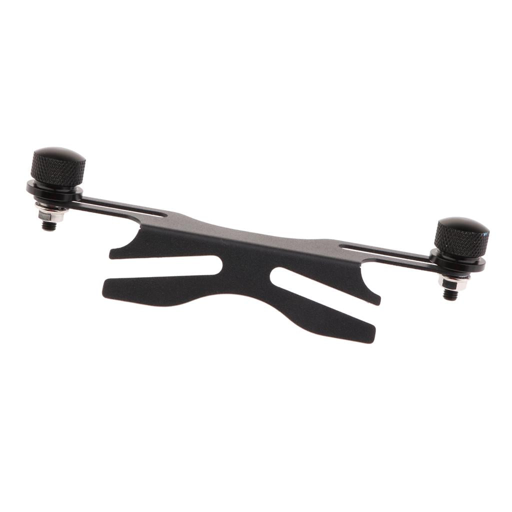 Black Motorcycle Dirt Bike Number License Plate Alloy Holder Mount Bracket