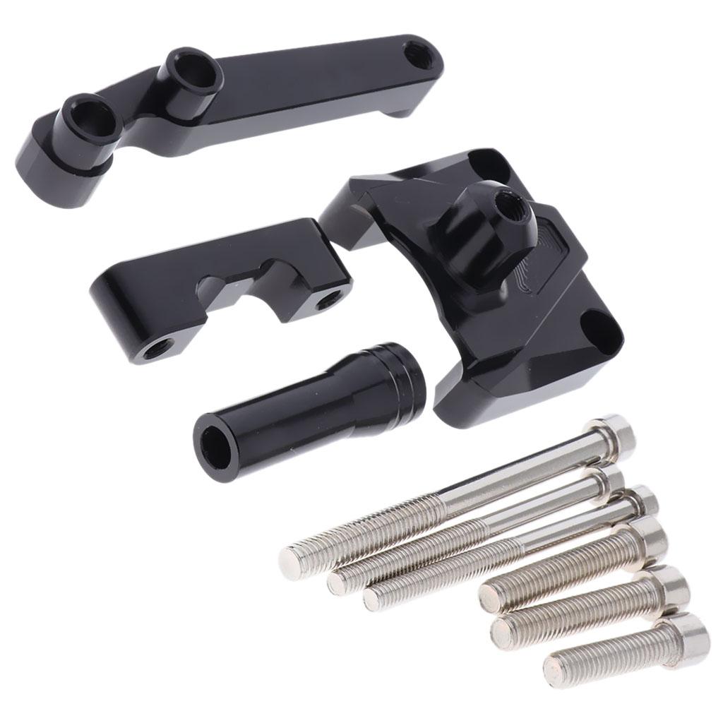 Motorcycle Steering Damper Stabilize Bracket Mount For Kawasaki NINJA Black