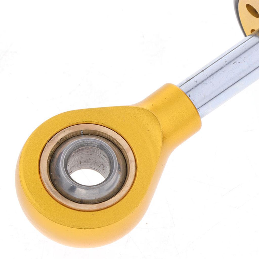 Motorcycle Adjustable Steering Damper Black+Golden