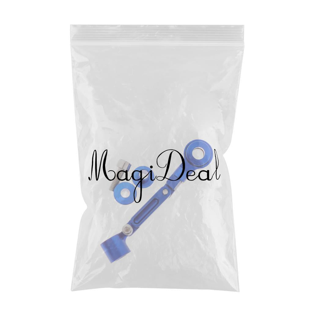 Universal Motorcycle Brake Master Fluid Reservoir Oil Cup Bracket Blue