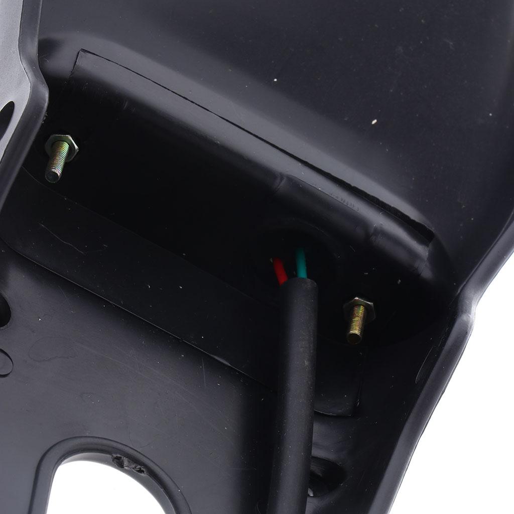 Motorcycle Enduro Dirt Bike Fender LED Stop Rear Light Lamp Gray + Black