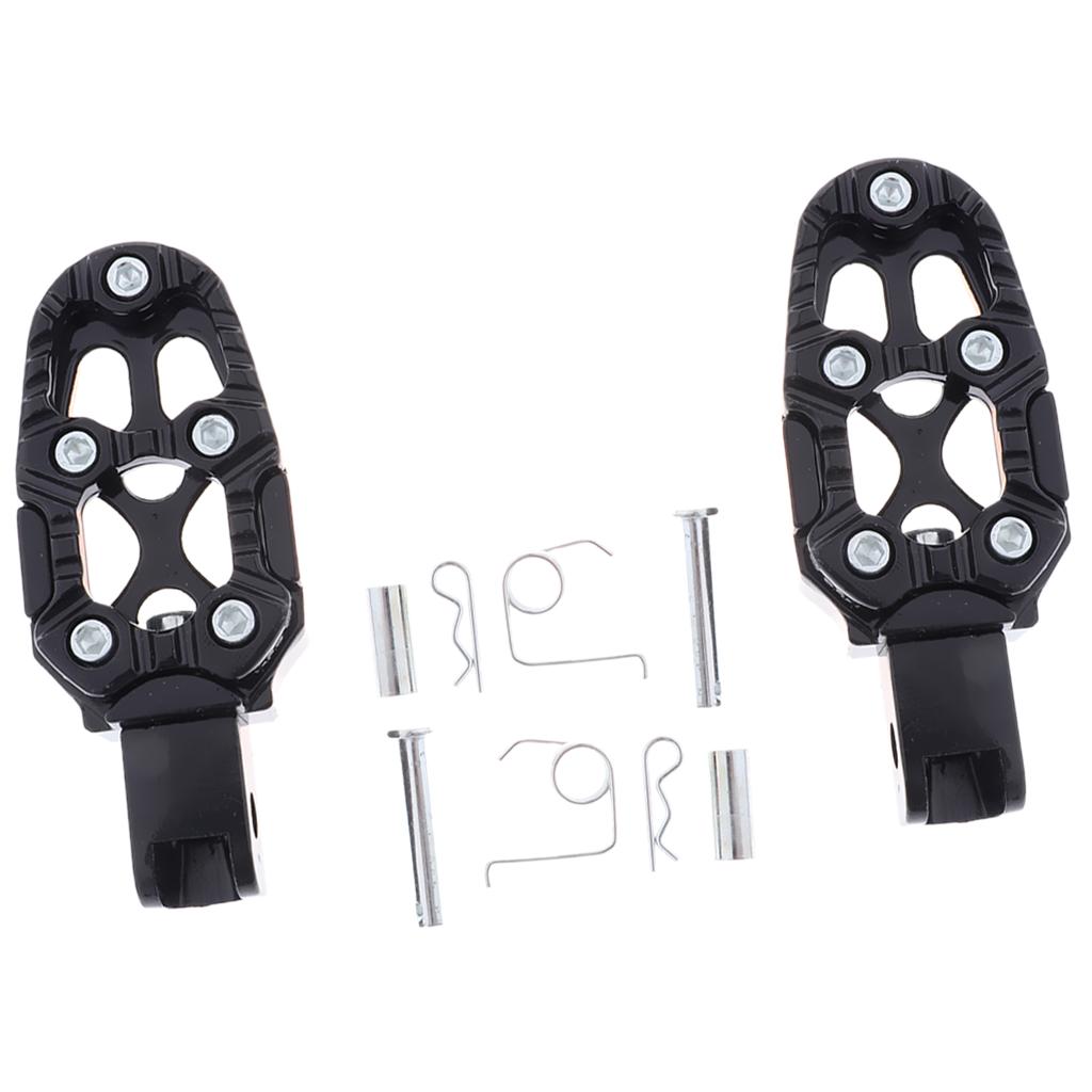 2x Replacement Passenger Rear Foot Rest Pegs Bracket Rearsets Foot Rear Pegs Cylindrical Point Pedal for Dirt Bike