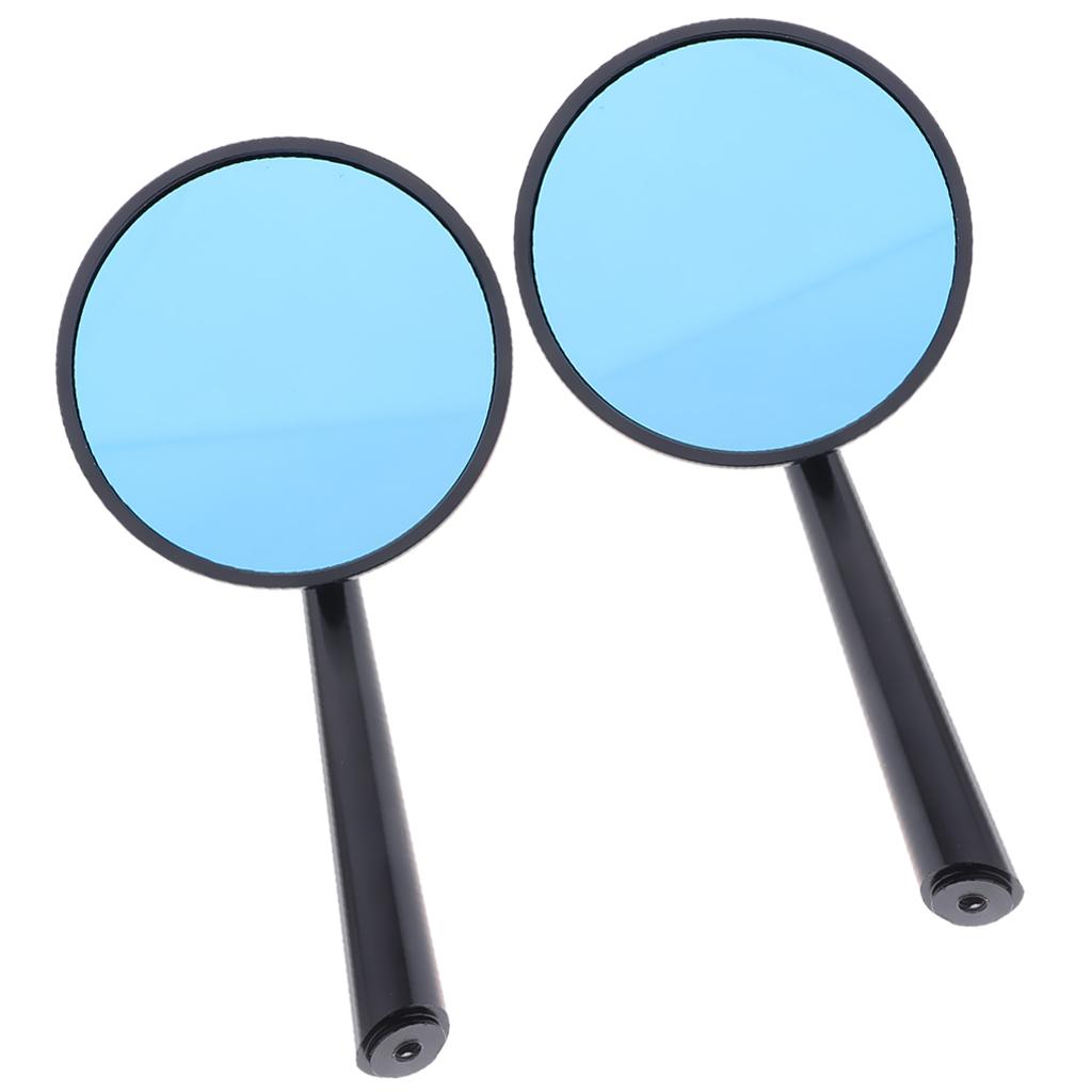 CNC Alloy Side Rear View Race Mirrors for Motorbikes Scooters ATV Golden