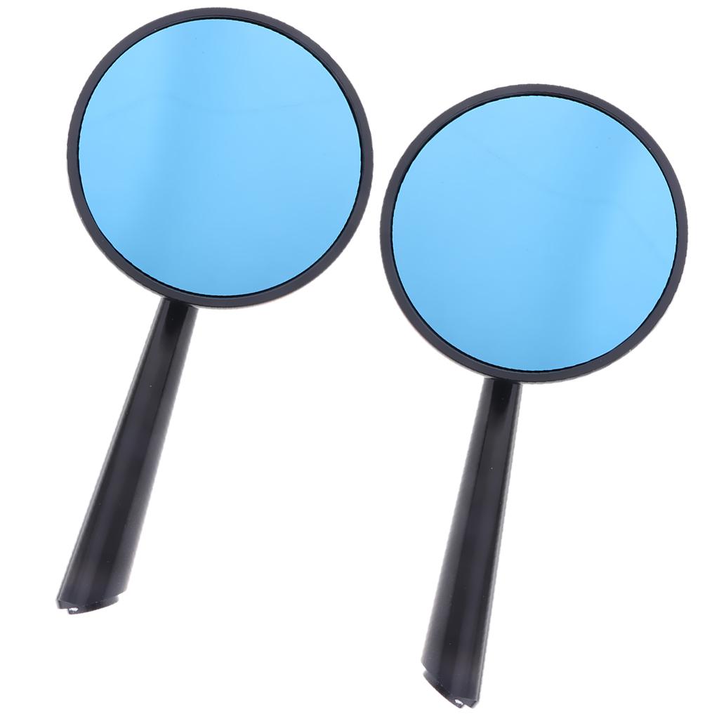 CNC Alloy Side Rear View Race Mirrors for Motorbikes Scooters ATV Black