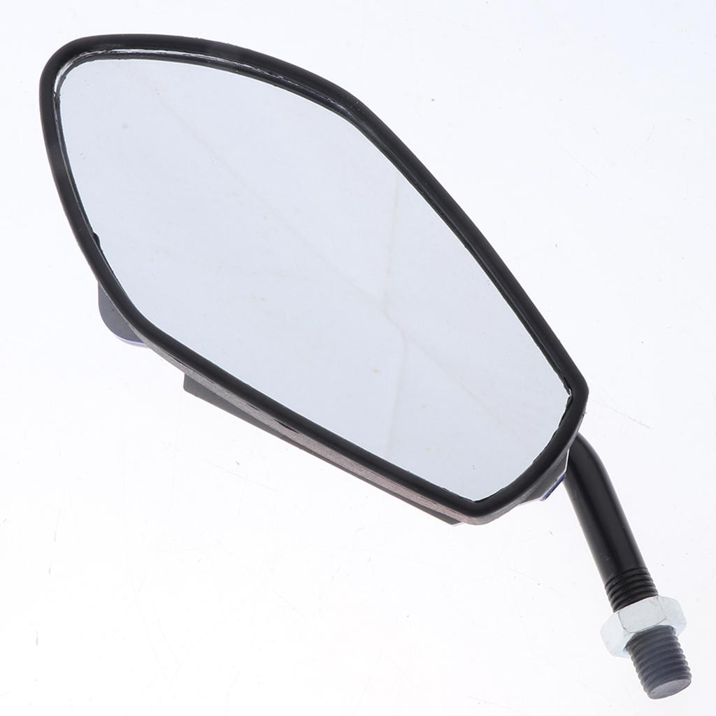 Universal Motorcycle Dirt bike ATV Scooter 10mm Rear View Side Mirror Blue