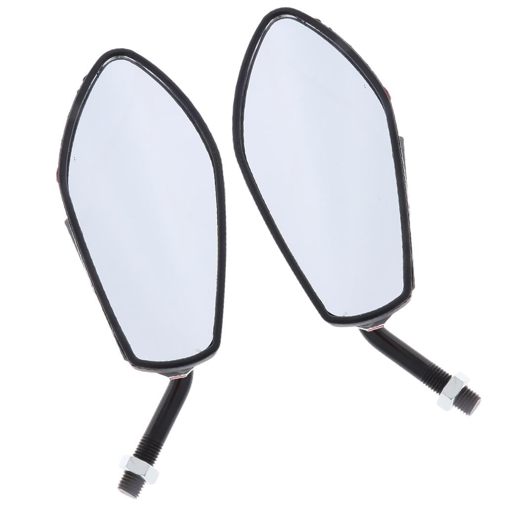 Universal Motorcycle Dirt bike ATV Scooter 10mm Rear View Side Mirror Golden