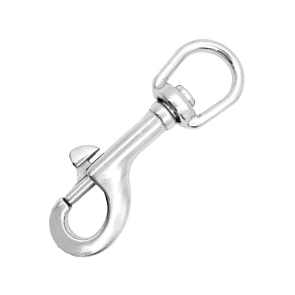 Stainless Steel Key Buckle Swivel Snap Spring Clip Hook Climbing Carabiner