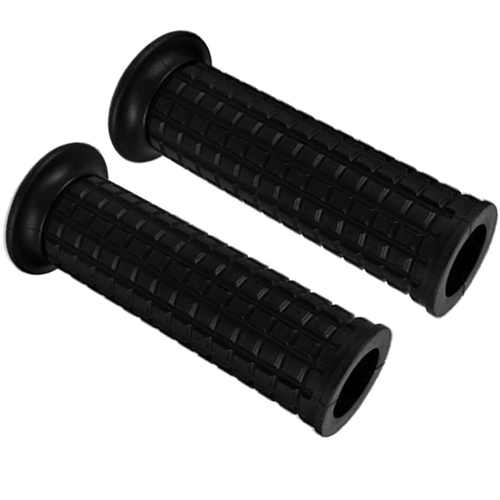 Universal Motorcycle 22/24MM HandleBar Hand Grip Retro Handlebar Black