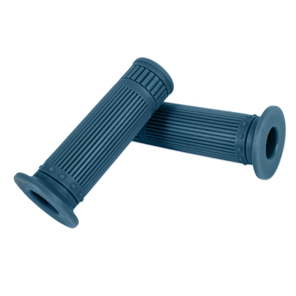 Universal Motorcycle 25/28MM HandleBar Hand Grip Retro Handlebar Blue