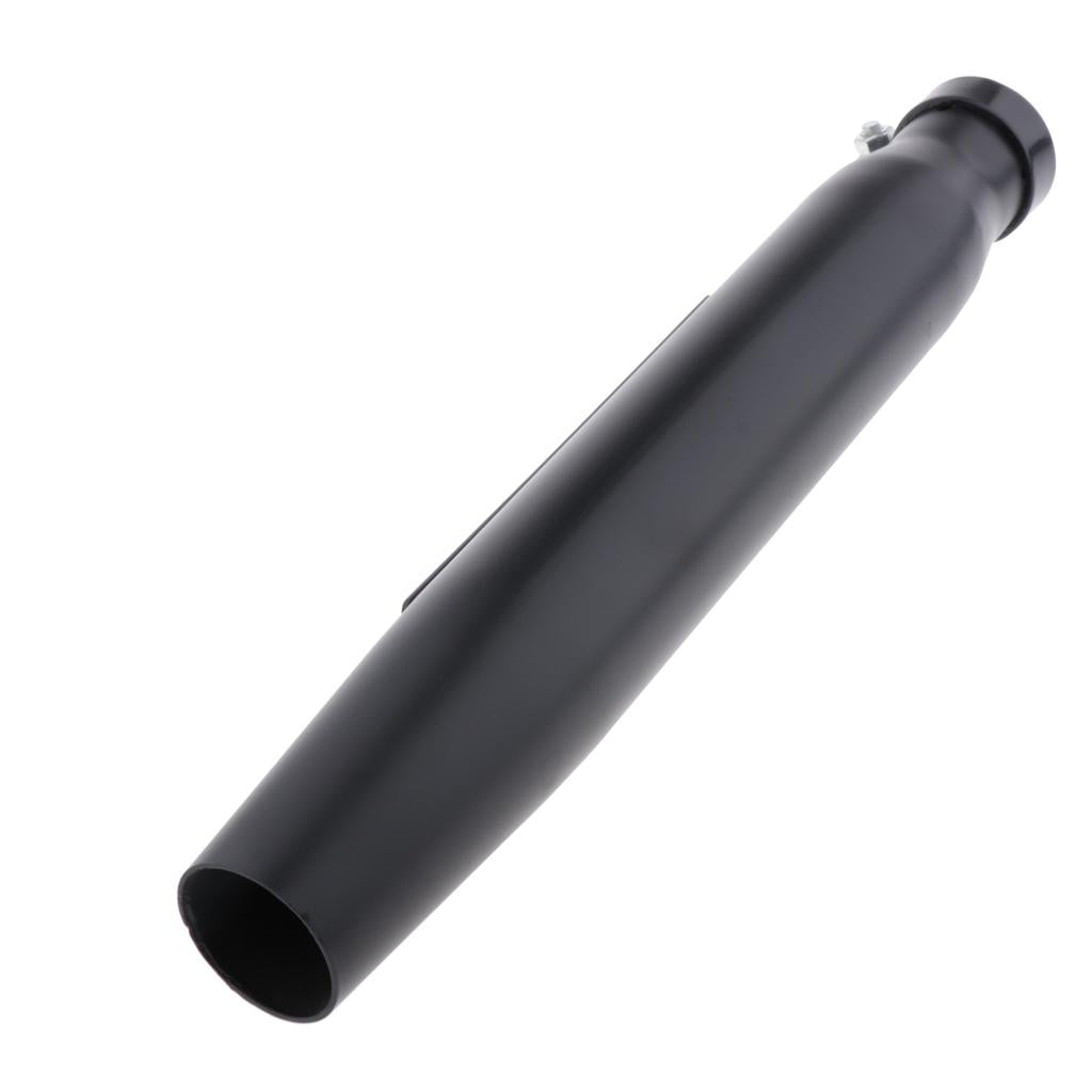 Motorcycle 12" Muffler Exhaust Pipe Shorty Escape Tube Universal Black