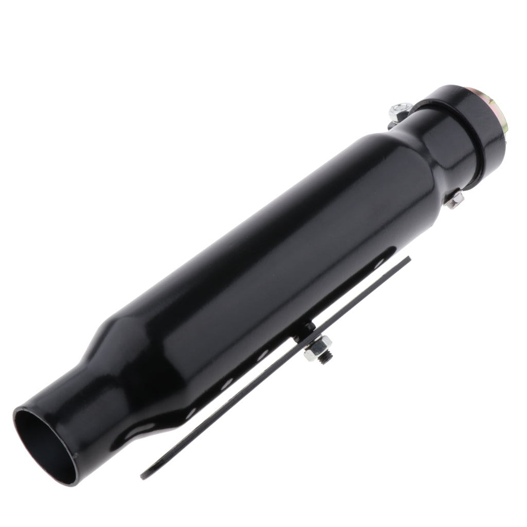 Retro Motorcycle Exhaust Pipe Muffler Exhaust Tip Tail Pipe Tube Black