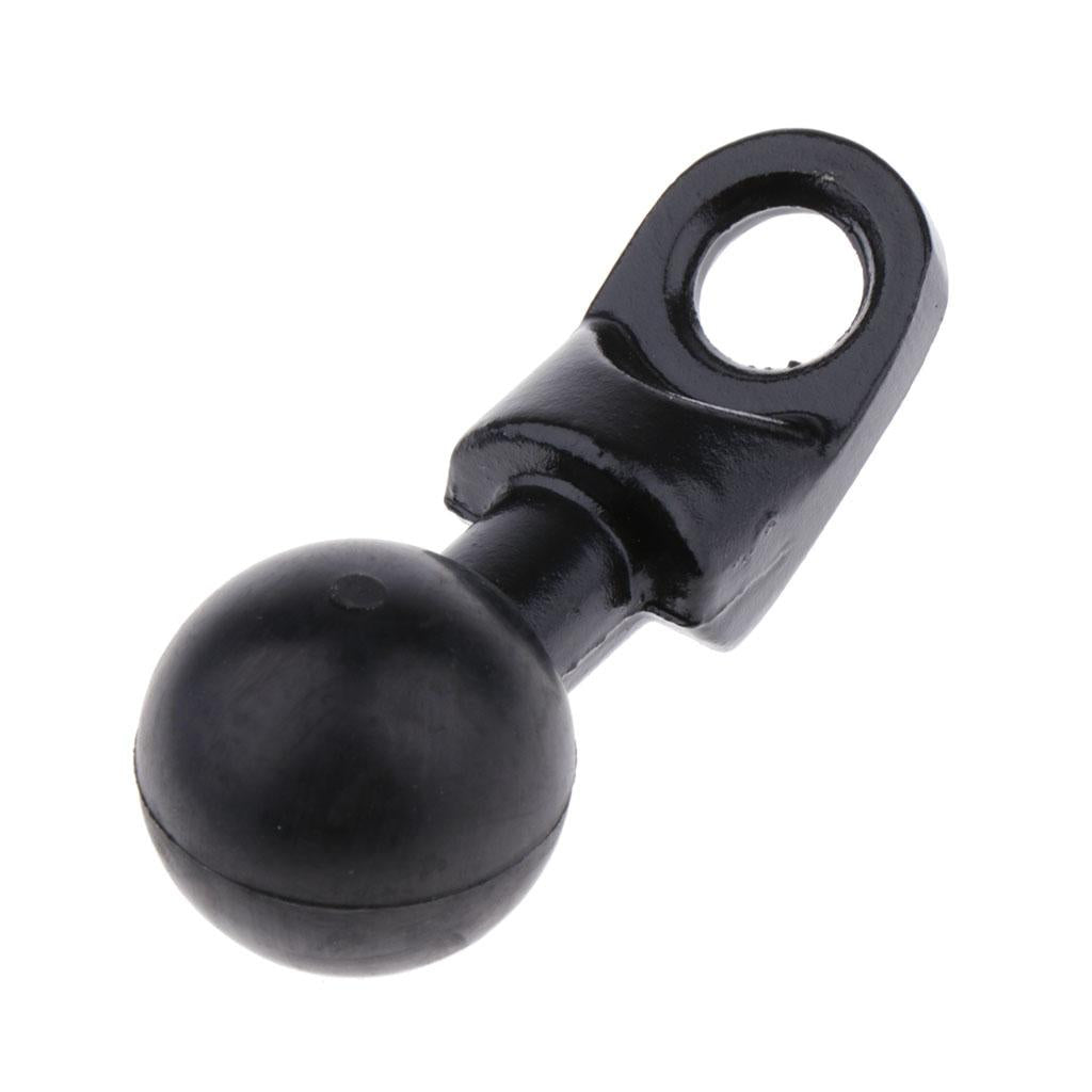 3xMotorcycle Brake Clutch Reservoir Base Mount Bracket Ball Head Stand (Black)