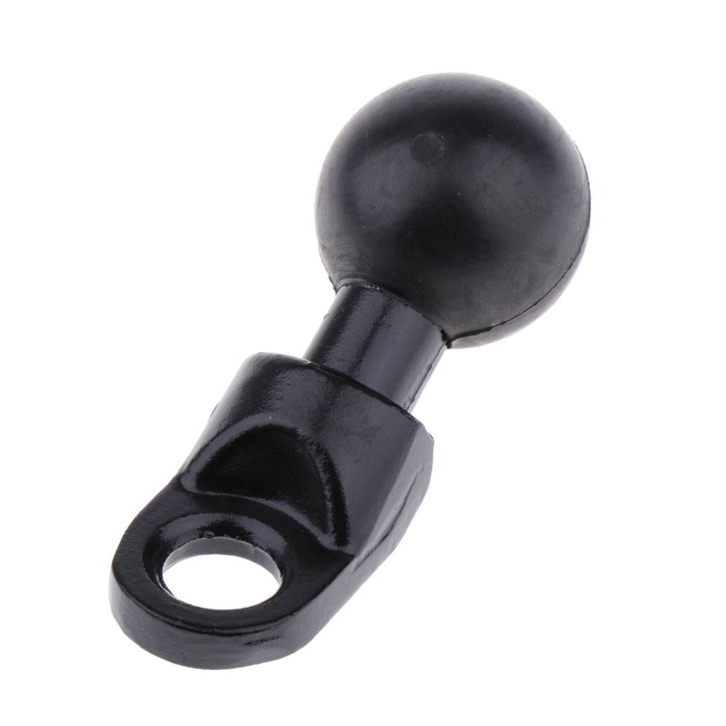 3xMotorcycle Brake Clutch Reservoir Base Mount Bracket Ball Head Stand (Black)