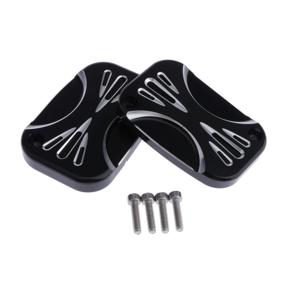Left  Right Brake Reservoir Master Cylinder Cover For Harley 2008-2017
