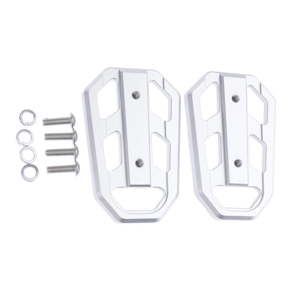 1 Pair CNC Aluminum Motorbike Foot Pegs Footrests For Honda CB500X Silver