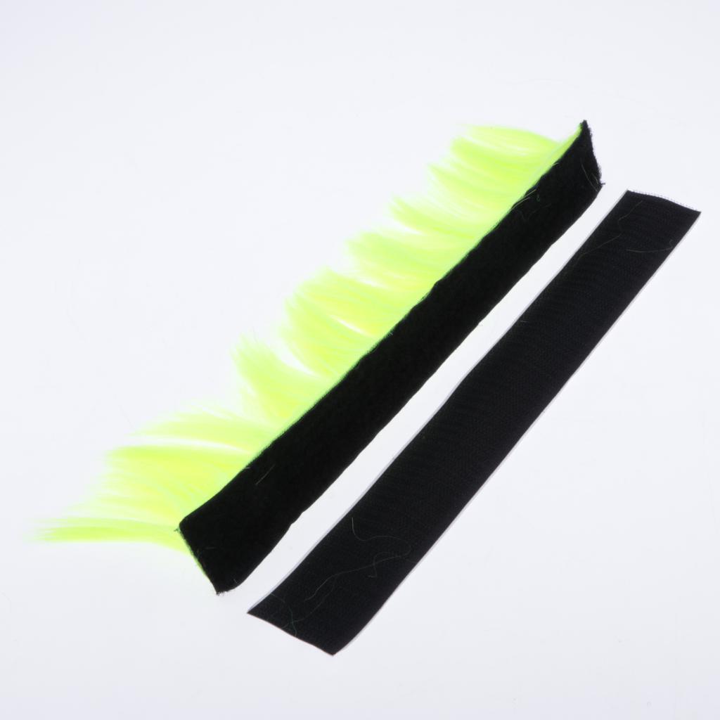 Motorbike Skinhead Wig Punk Helmet Mohawk Wig Hairpiece Fluorescent Yellow