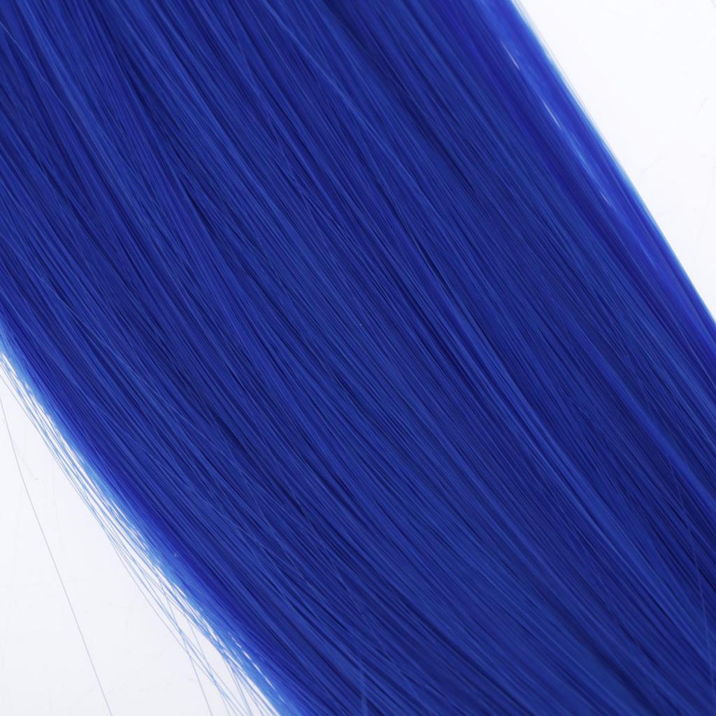 Helmet Wig & Suction Cup Fit for Motorcycle Blue