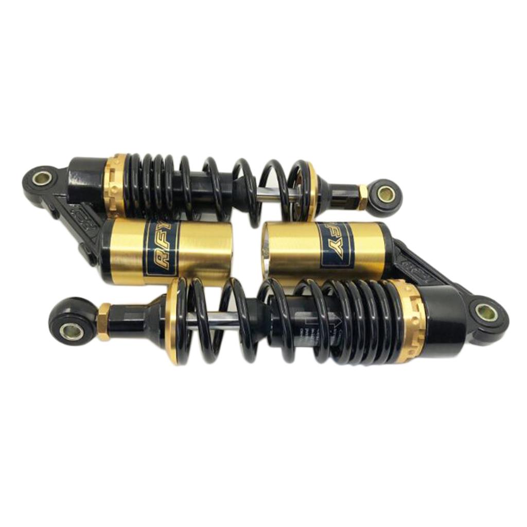 Universal 2x Motorcycle Suspension Rear Spring Shock Absorber 661lbs Black