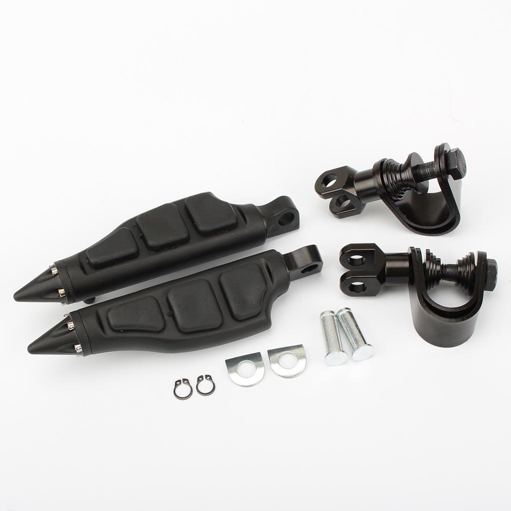 CNC Rubber Front Driver Floorboard Foot Peg For Harley XL 883 238X42mm A