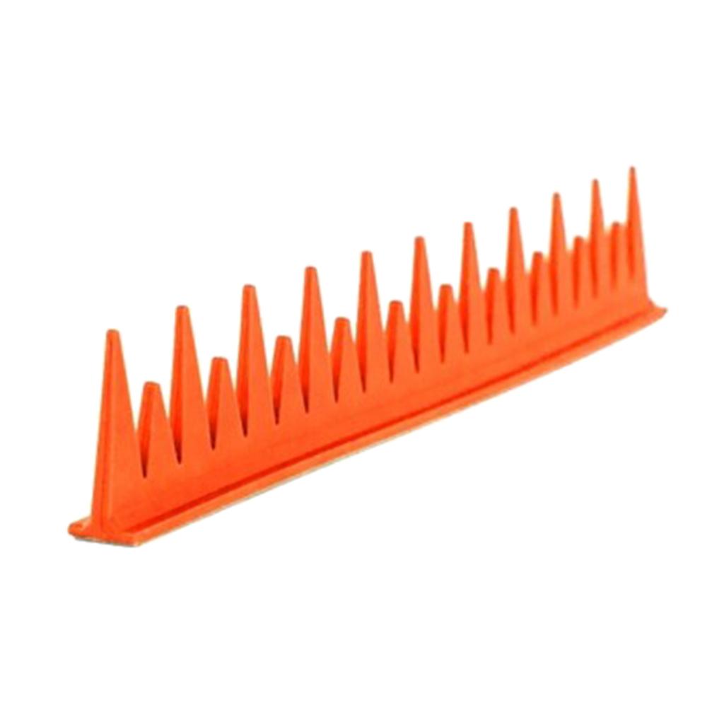 Motorcycle Dirt Bike Mohawk Helmets Mohawks Spikes Rubber Sticker Orange