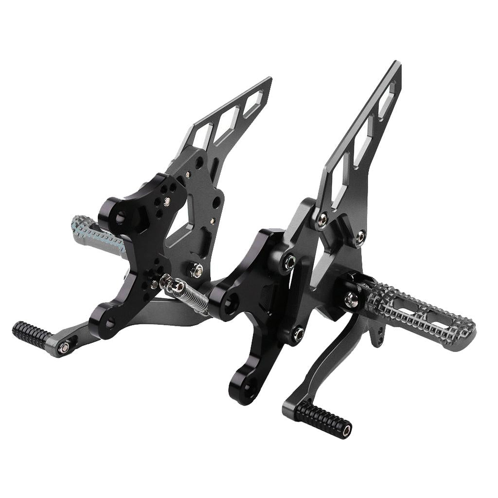 Alloy Motorcycle Gray Footrests Footpegs Bracket for Kawasaki Z900 2017 ATV