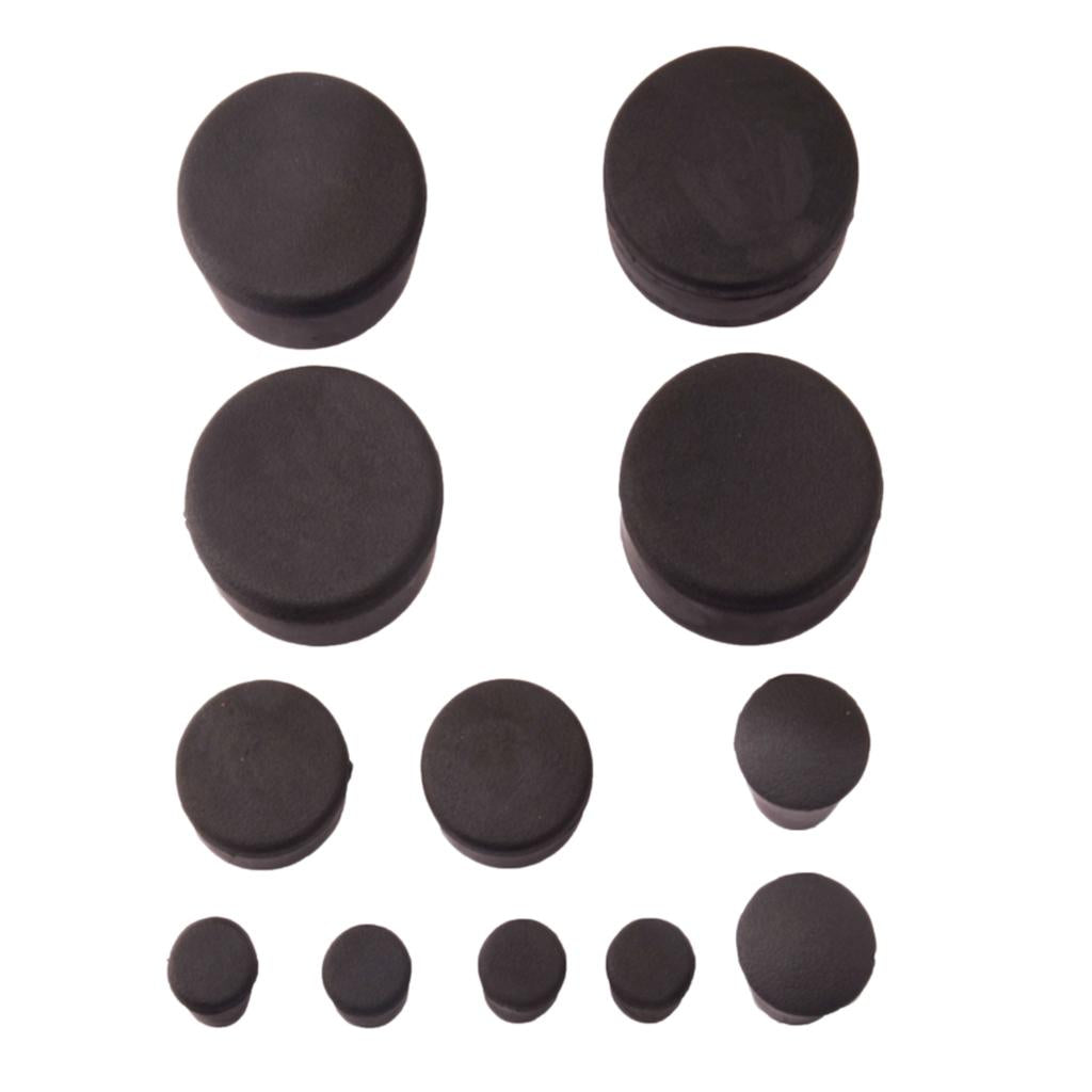 Motorcycle Black Rack Screw Cap Rubber Frame Plugs for Suzuki GSXR1000 07-08