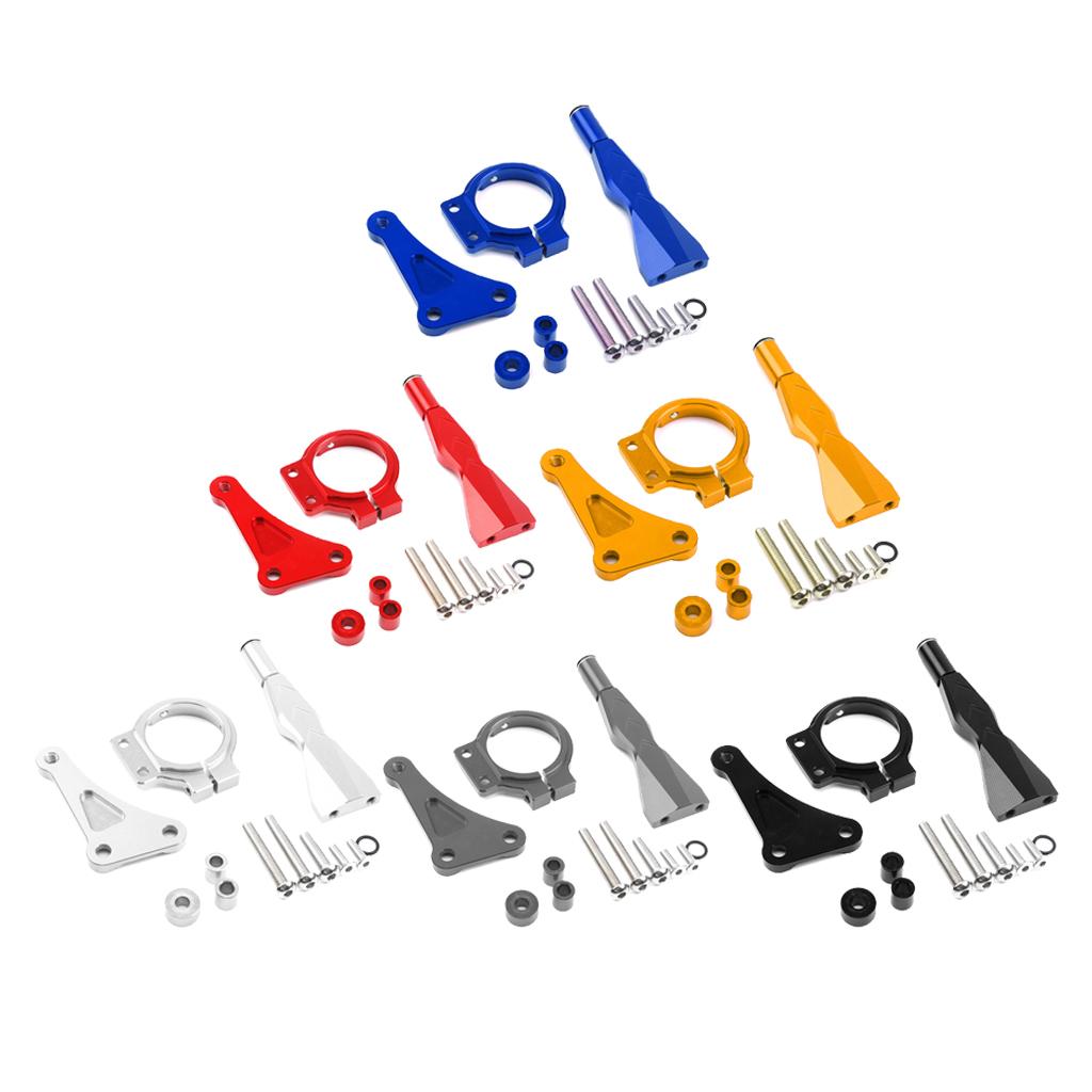 Motorcycle CNC Steering Damper Mounting Kit for Honda CB150R Blue