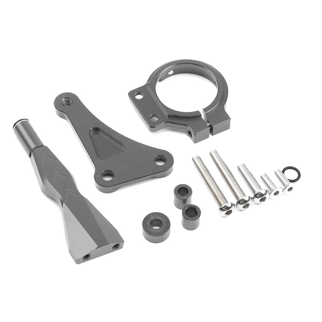 Motorcycle CNC Steering Damper Mounting Kit for Honda CB150R Gray