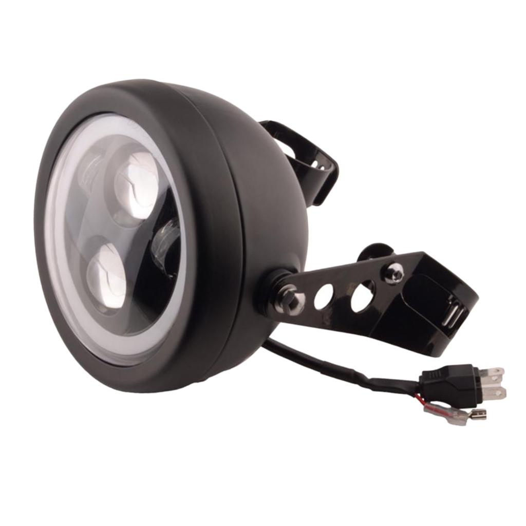 5.75" Motorcycle Round LED Headlight with Headlights Housing for Harley