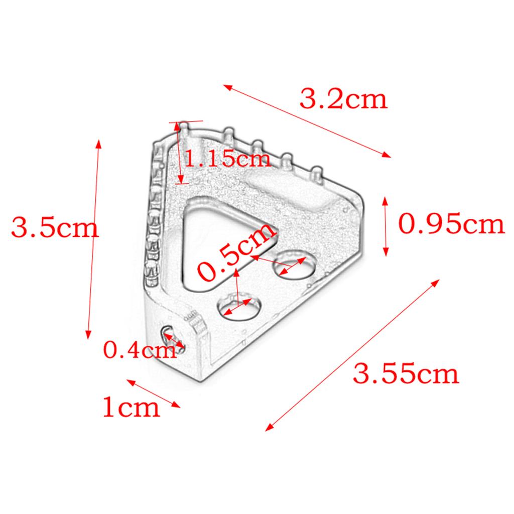 Motorcycle Foot Pedal Pegs with Mounting Parts for KTM RC 125/200/390 Orange