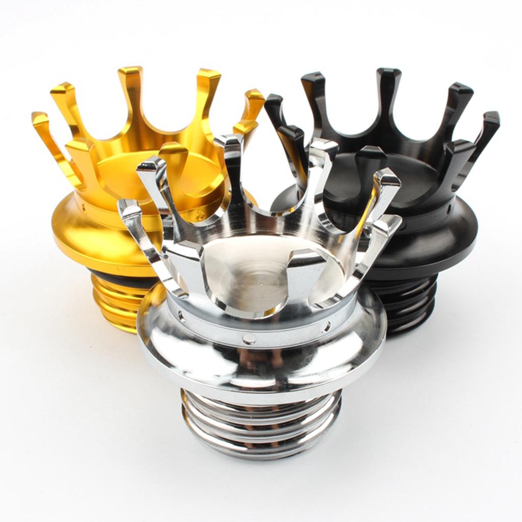 Aluminum Flush Pop Up Reservoir Gas Cap Vented Fuel Tank for Yamaha  Black