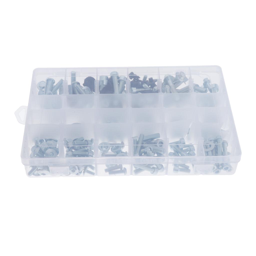 250pcs Japanese Sport Bike Bolt Kit Motorcycle Hardware Bolt Pack 