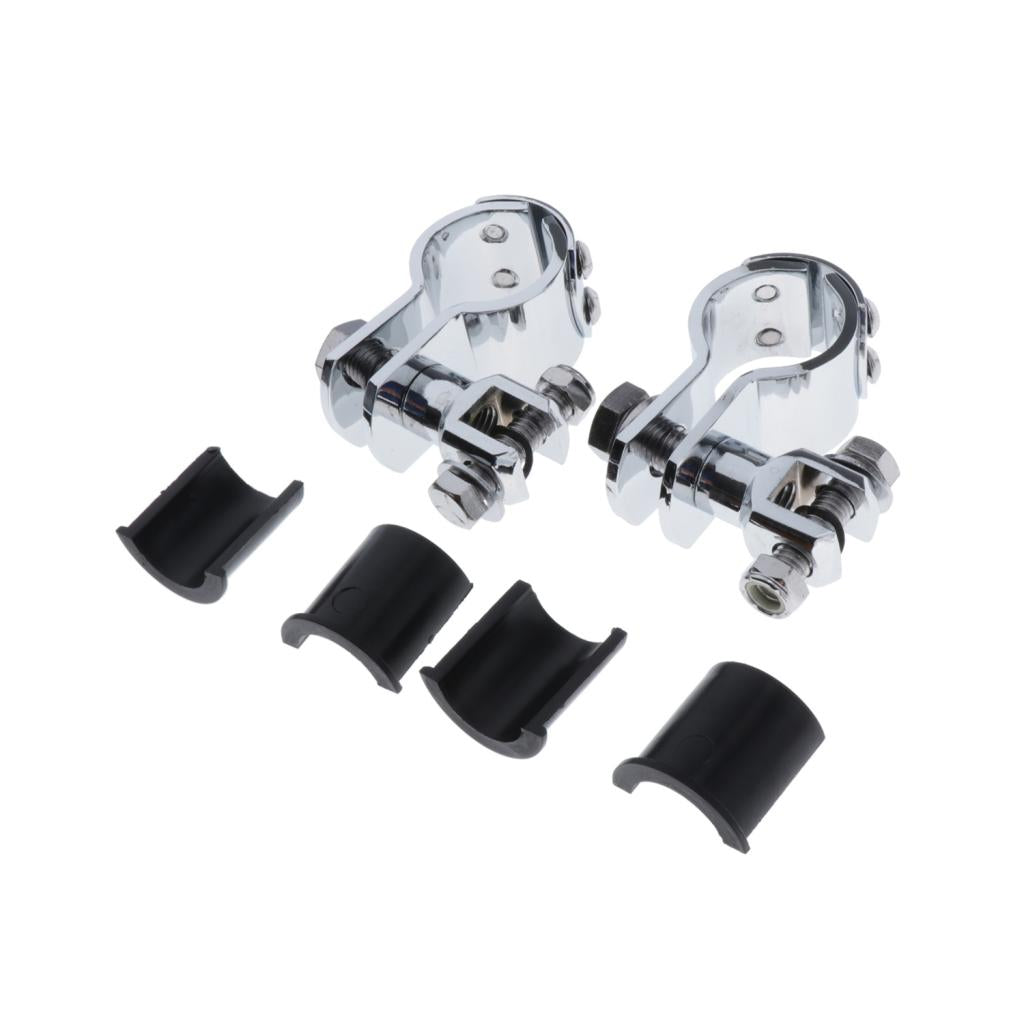 1-1/4" Crash Bar Foot Peg Mount Clamps For Harley Electra Glide EFI FLHTI 