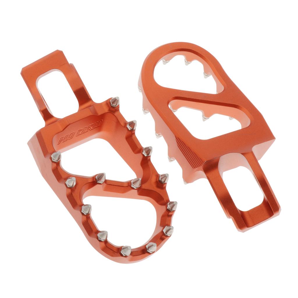 Motorcycle Billet Wide Foot Pegs Pedals Rest Footpegs for KTM SX SXF EXC