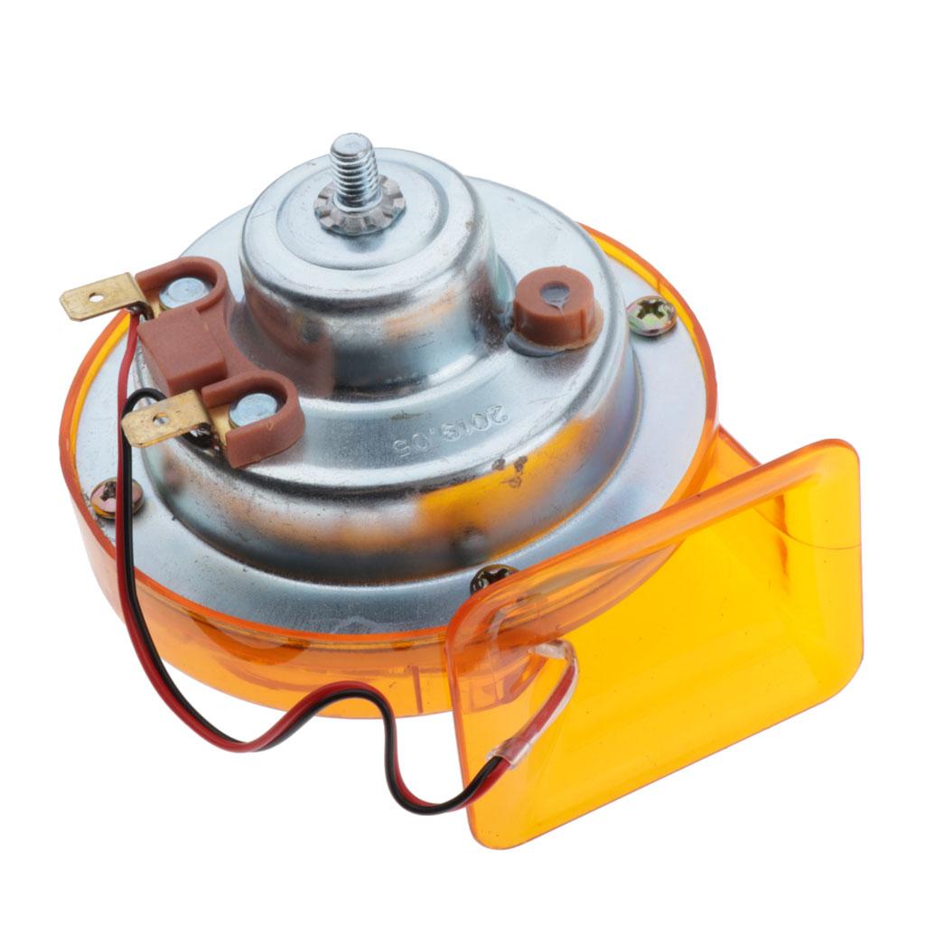 115DB 12V Electric Snail Horn ABS For Car Motorcycle Accessories Orange