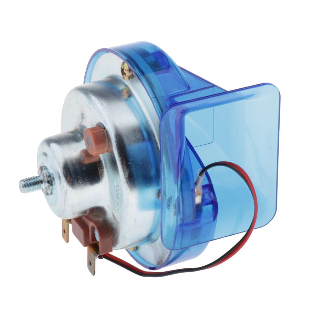 115DB 12V Electric Snail Horn ABS For Car Motorcycle Accessories Blue