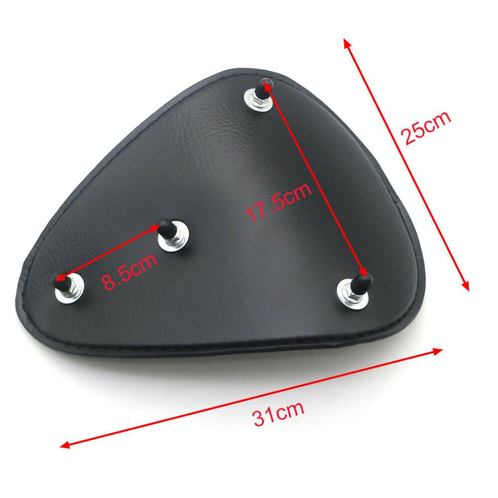 Front Driver Seat with Spring Bracket Set Retro Leather for Harley Chopper