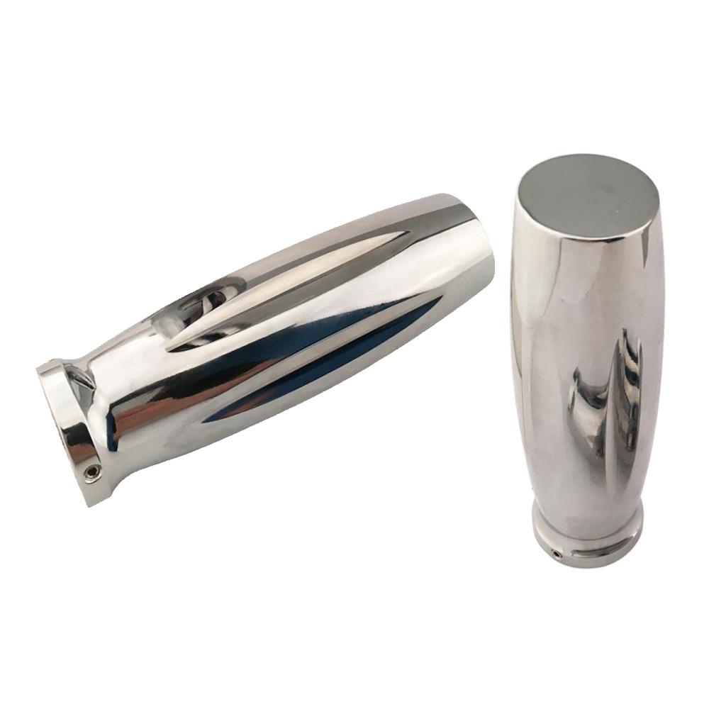 Universal Motorcycle 7/8"22mm&1"25mm Handlebar Rubber Gel Hand Grips Bar End