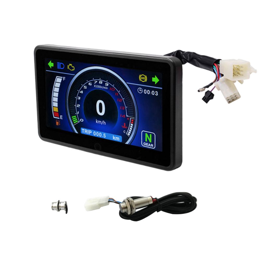 1 lot Instrument LCD Motorcycle Speedometer Odometer For 1/2/4 Cylinder