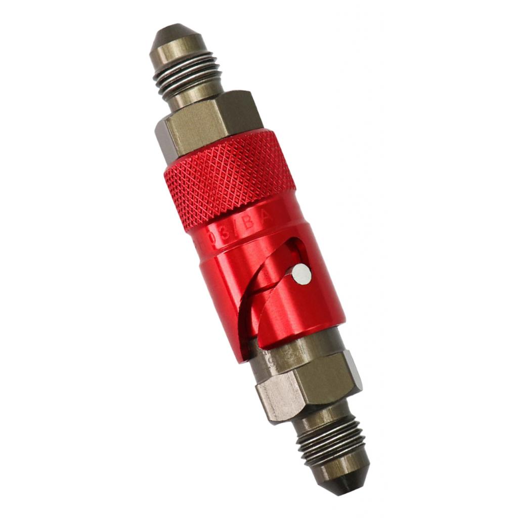 AN3 3AN Straight Swivel Fuel Oil Gas Line Hose End Fitting Connector Red