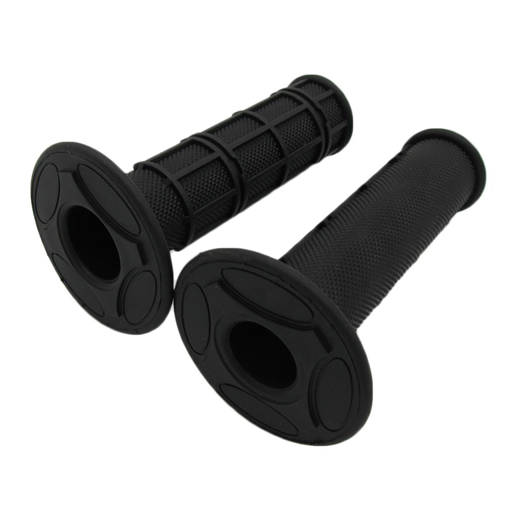 7/8" Dirt Motorcycle Handle Bar Grips Pit Dirt Bike 22mm RUBBER GEL Black