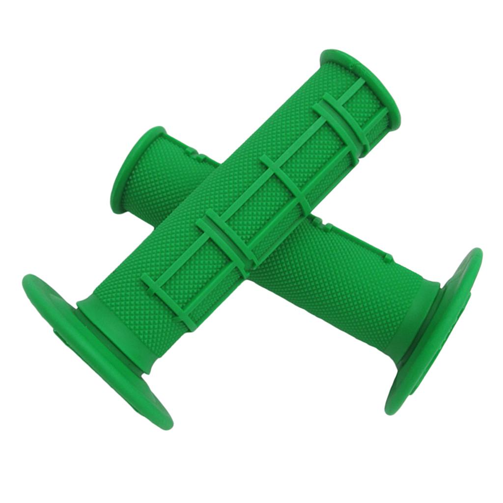 7/8" Dirt Motorcycle Handle Bar Grips Pit Dirt Bike 22mm RUBBER GEL Green