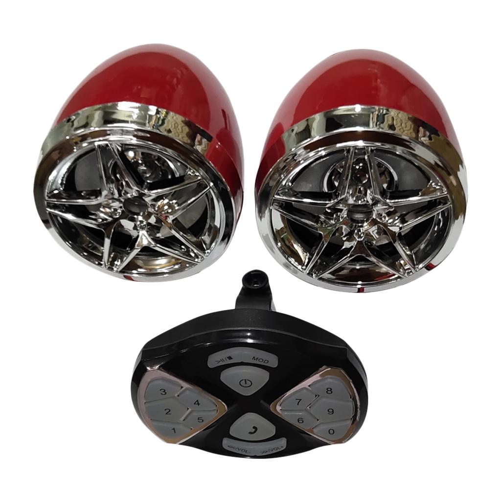 12V Motorbike Audio Stereo Sound System USB MP3 Subwoofer with Dual Speaker