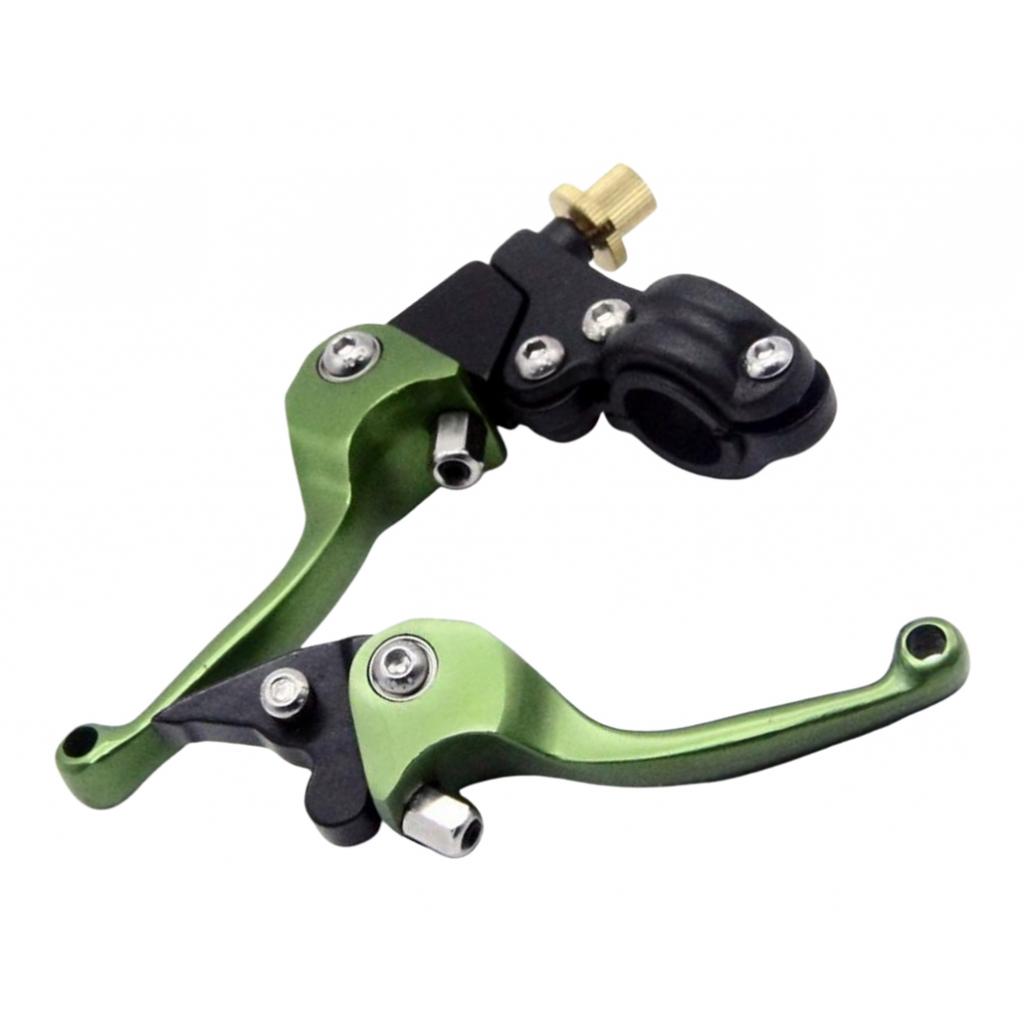 CNC Front Folding Brake Lever & Clutch 7/8'' Handlebar Grip Lever Dirt Bike