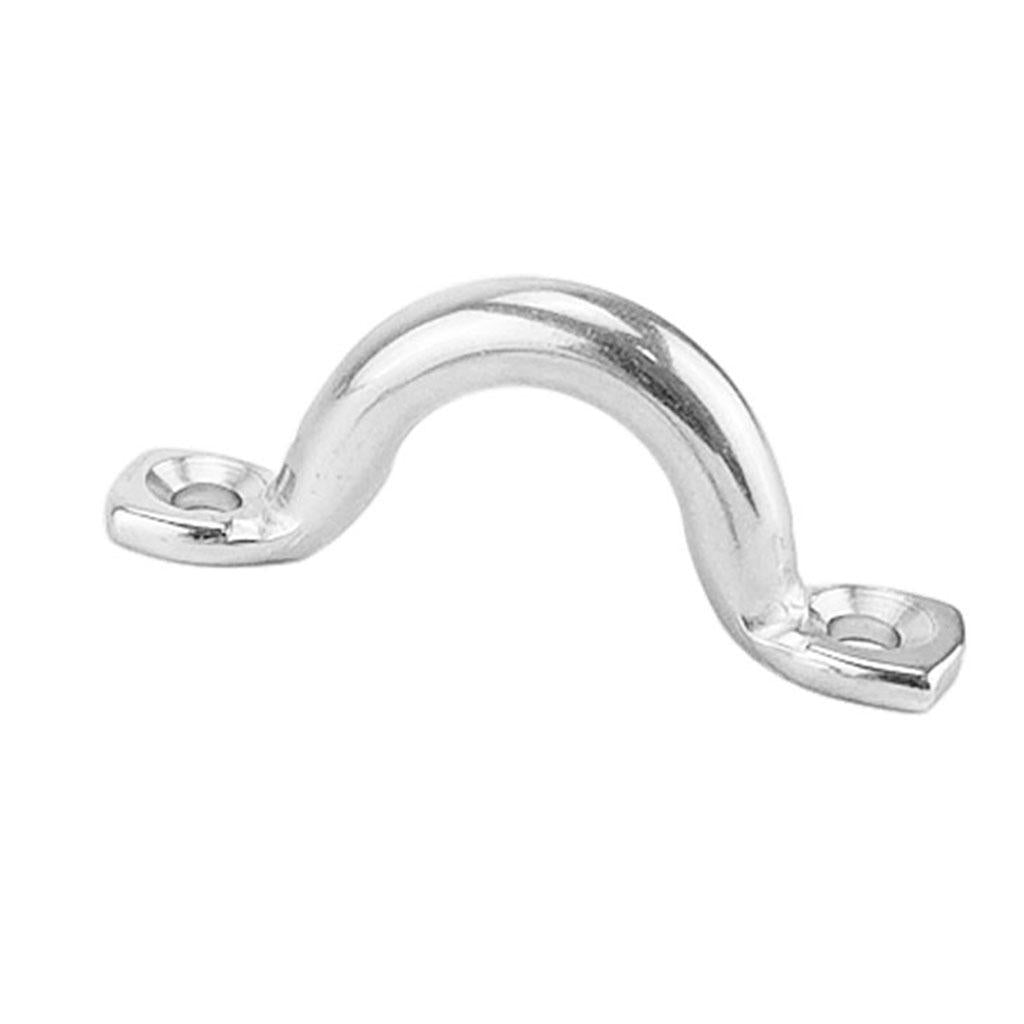 3x6Pcs 5mm Boat Pad Eye, Tie Down Rope Anchor Stainless Steel Kayak Deck Loops