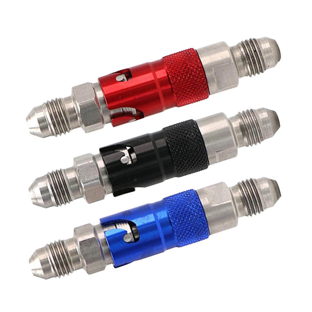 AN3 Front Brake Caliper Quick Remove Cover Brake Line Connector Black